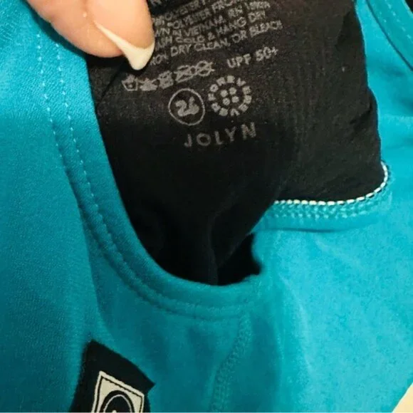 Jolyn Clothing Blue Women's One Piece Swimsuit - Picture 6 of 9